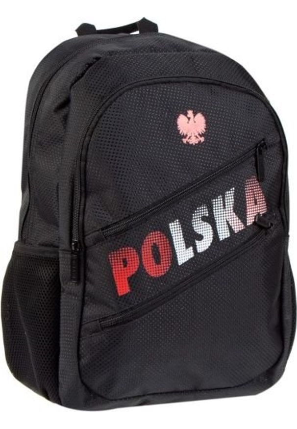 Starpak Plecak szkolny Polska czarny. Kolor: czarny