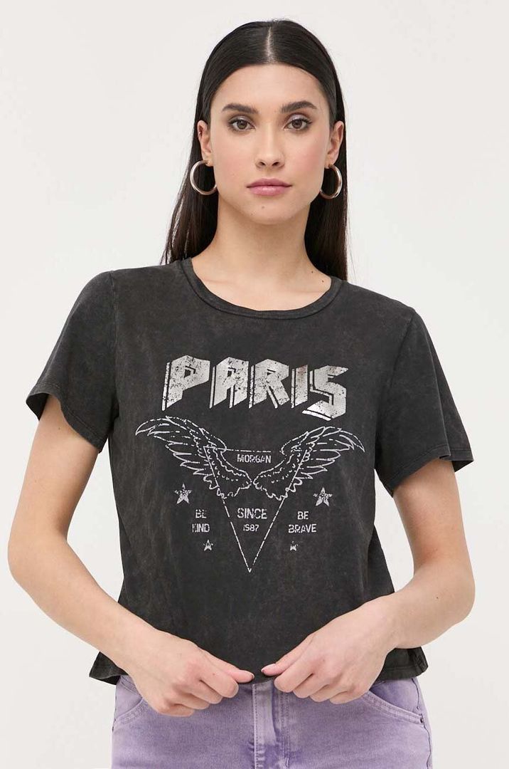 T-shirt with print Color dark grey - SINSAY - 3336F-90X