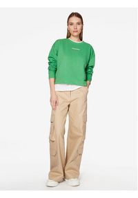 Tommy Jeans Bluza Essential Logo DW0DW15409 Zielony Boxy Fit. Kolor: zielony. Materiał: bawełna, syntetyk #4