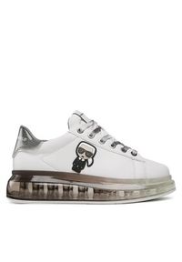 Karl Lagerfeld - KARL LAGERFELD Sneakersy KL62631D Biały. Kolor: biały. Materiał: skóra #5