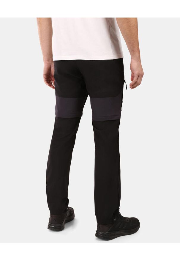 Męskie spodnie outdoorowe 2 w 1 Kilpi HOSIO-M. Kolor: czarny. Materiał: nylon. Sezon: lato. Sport: turystyka piesza