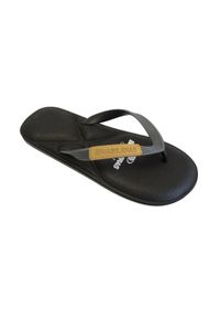 BRASILERAS - Espadryle Człowiek Brasileras Palec Czarny antypoślizgowymi gumowymi podeszwami. Okazja: na plażę. Kolor: czarny. Materiał: guma. Styl: sportowy #1