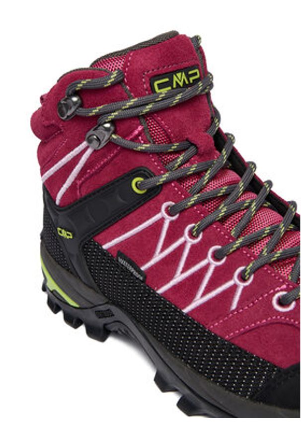 CMP Trekkingi Rigel Mid Wp 3Q12946 Bordowy. Kolor: czerwony. Materiał: skóra, zamsz