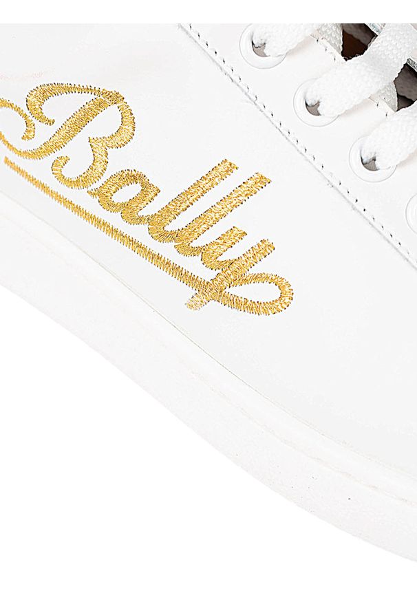 Bally Sneakersy "Wiera" | 6231693 | Wiera | Kobieta | Biały. Kolor: biały. Materiał: skóra. Wzór: aplikacja