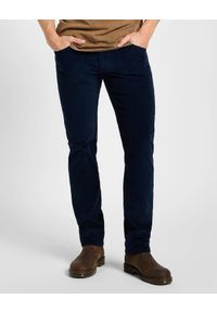 Lee - MESKIE SPODNIE MATERIAŁOWE LEE DAREN ZIP FLY RIVET NAVY 112373981. Materiał: materiał #1