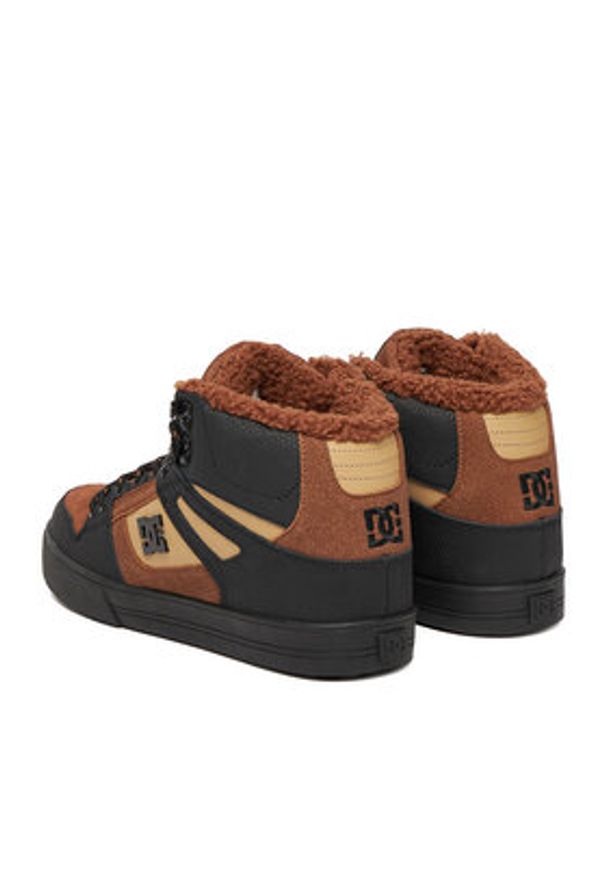 DC Shoes Sneakersy CEO-V5-10118 Brązowy. Kolor: brązowy. Materiał: skóra