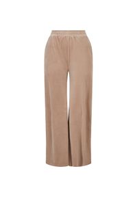 Spodnie damskie Urban Classics wysoka talia straight velvet. Stan: podwyższony. Kolor: beżowy. Długość: długie #1