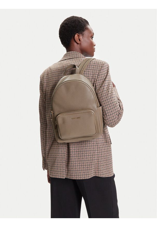 MICHAEL Michael Kors Plecak Tanner 30T5GTNB2L Beżowy. Kolor: beżowy. Materiał: skóra