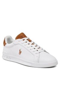 Polo Ralph Lauren Sneakersy Hrt Ct II 09877598001 Biały. Kolor: biały. Materiał: skóra #5