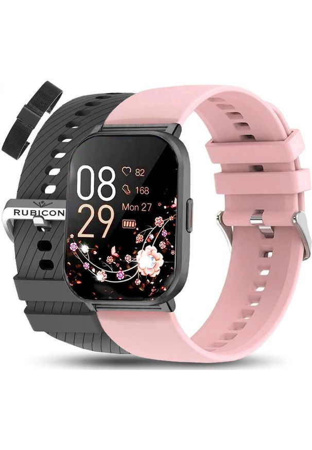 Zegarek SMARTWATCH Rubicon RNCF34 BLACK 3 paski. Rodzaj zegarka: smartwatch