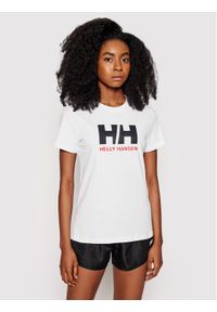 Helly Hansen T-Shirt Logo 34112 Biały Classic Fit. Kolor: biały. Materiał: bawełna