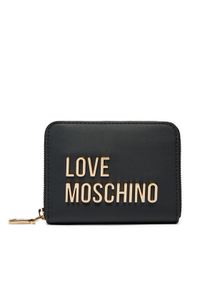 Love Moschino - LOVE MOSCHINO Duży Portfel Damski JC5613PP1LKD0000 Czarny. Kolor: czarny. Materiał: skóra