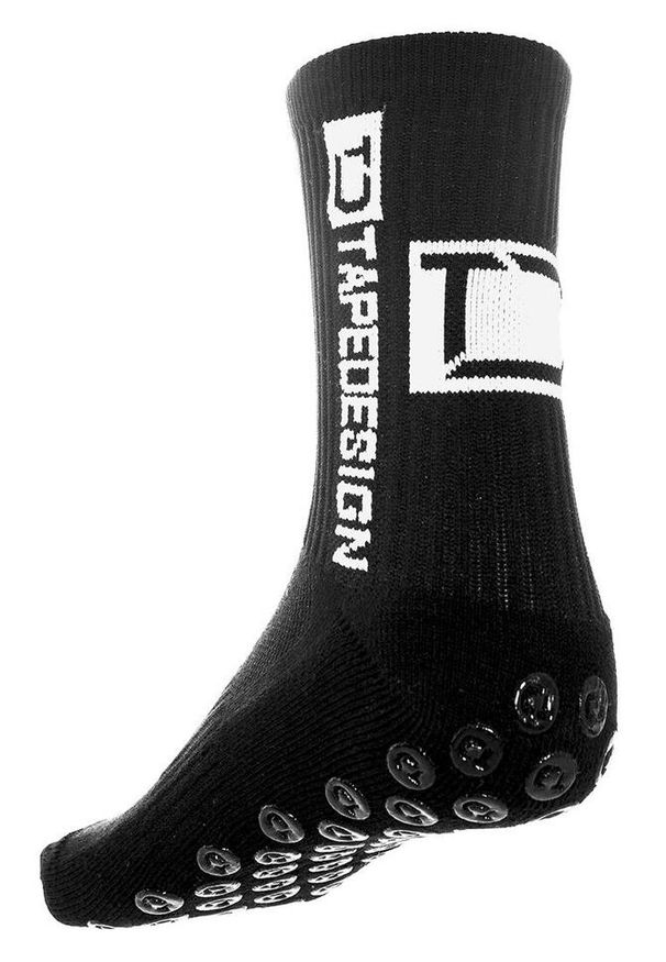 TAPEDESIGN - Klasyczne skarpety o średniej długości Tape Design. Kolor: czarny. Sport: piłka nożna