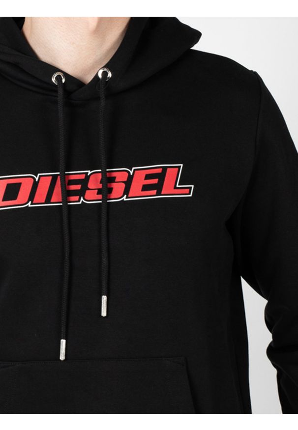 Diesel Bluza "S-Girk" | A02967-RHAYT-9XX | Mężczyzna | Czarny. Okazja: na co dzień. Kolor: czarny. Materiał: bawełna, poliester. Wzór: nadruk. Styl: sportowy, casual