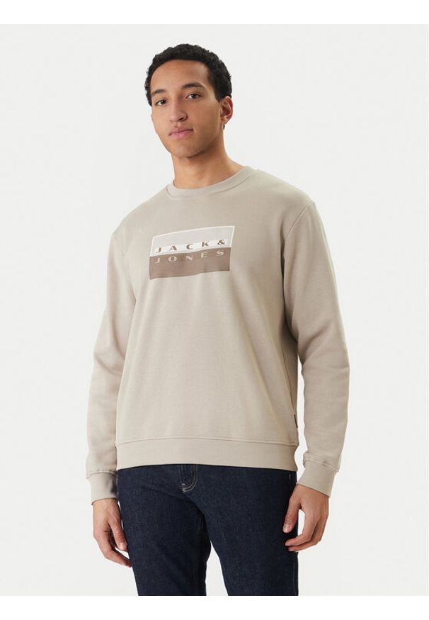 Jack & Jones Bluza Fusion 12289807 Szary Relaxed Fit. Kolor: szary. Materiał: bawełna