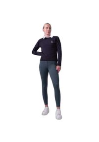 PS OF SWEDEN - Sweter z dzianiny z logo dla kobiet PS of Sweden. Kolor: niebieski. Materiał: dzianina. Sezon: zima #1