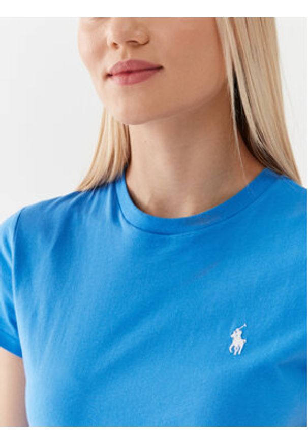Polo Ralph Lauren T-Shirt 211898698010 Niebieski Regular Fit. Typ kołnierza: polo. Kolor: niebieski. Materiał: bawełna