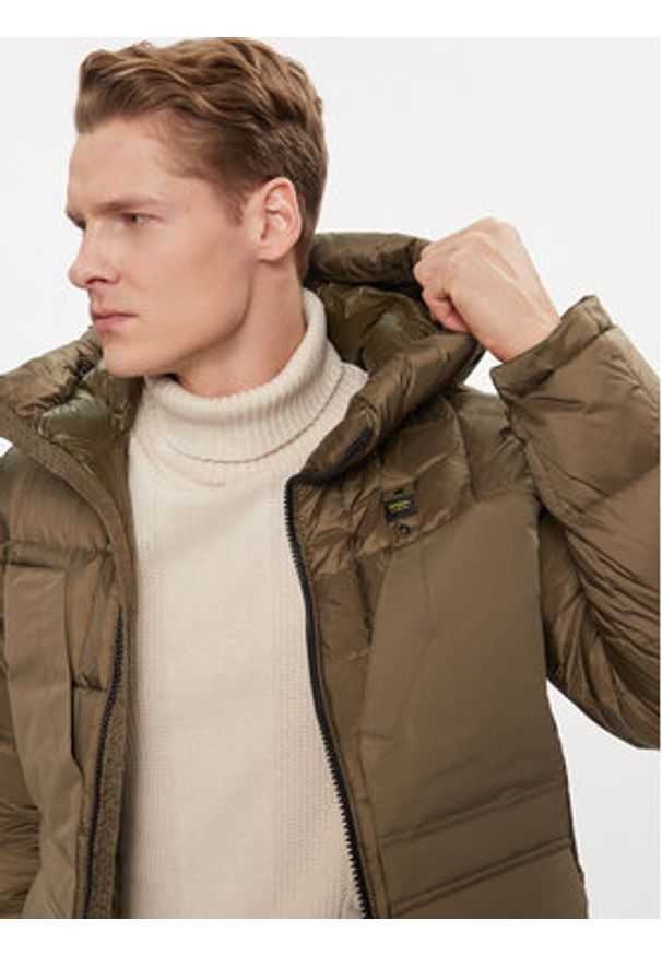 Blauer Kurtka zimowa 23WBLUC03008 Zielony Regular Fit. Kolor: zielony. Materiał: syntetyk. Sezon: zima