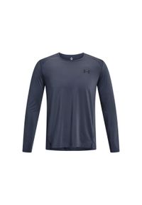 Koszulka fitness męska Under Armour Armourprint z długim rękawem. Kolor: szary. Długość rękawa: długi rękaw. Długość: długie. Sport: fitness