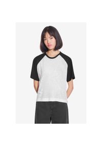 Koszulka sportowa damska Prosto College z krótkim rękawem. Kolor: czarny. Długość rękawa: krótki rękaw. Długość: krótkie #1