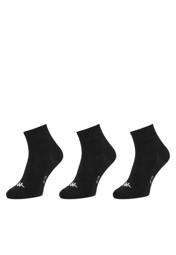 Kappa Zestaw 3 par wysokich skarpet unisex KR_FRESH_SS25 (3-PACK) Czarny. Kolor: czarny. Materiał: bawełna
