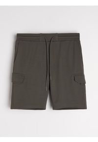 Sinsay - Szorty slim cargo - zielony. Kolor: zielony