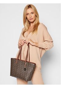 DKNY Torebka Bryant Lg Zip Tote R74AJ014 Brązowy. Kolor: brązowy. Materiał: skórzane #4