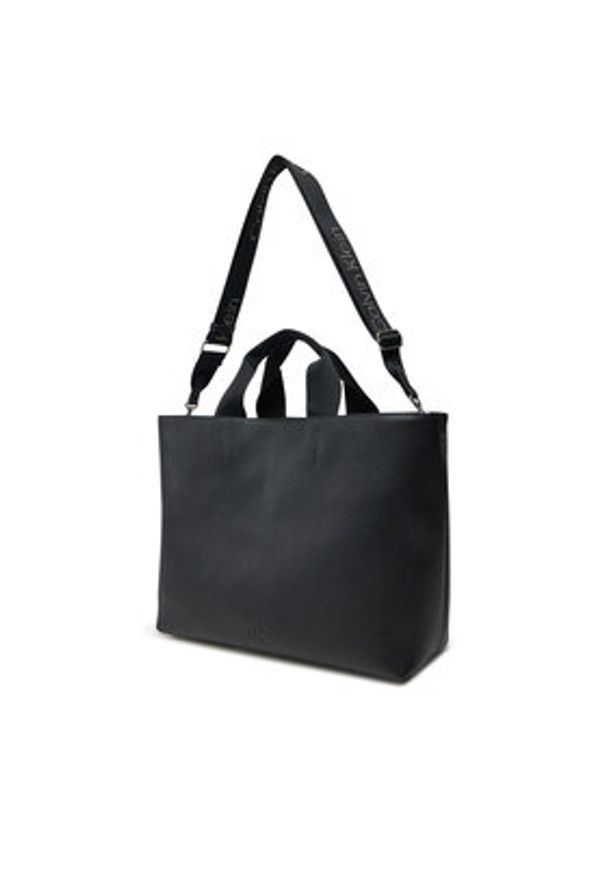 Calvin Klein Jeans Torebka Ultralight Tote Pu LV04K3132G Czarny. Kolor: czarny. Materiał: skórzane