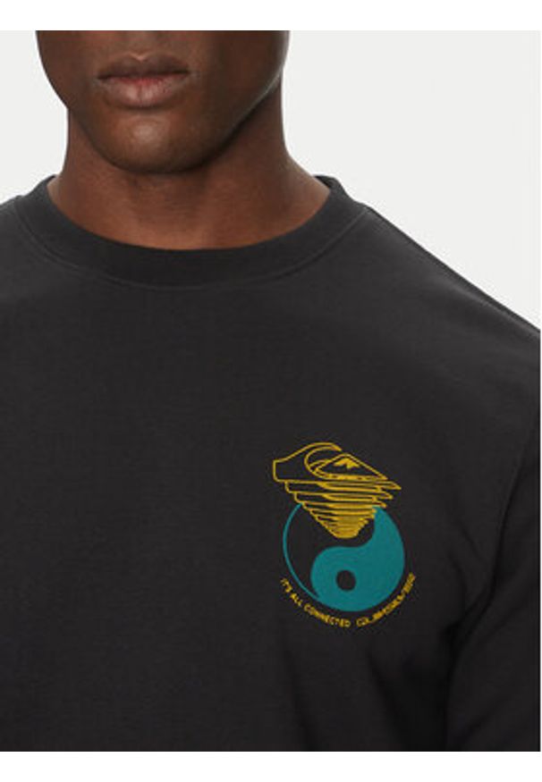 Quiksilver Bluza EQYFT05055 Czarny Regular Fit. Kolor: czarny. Materiał: syntetyk