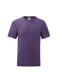 FRUIT OF THE LOOM - Męska Koszulka Valueweight. Kolor: fioletowy