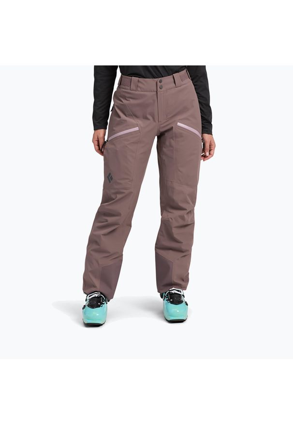 Black Diamond - Spodnie narciarskie damskie Diamond Recon Insulated. Kolor: brązowy. Sezon: zima. Sport: narciarstwo