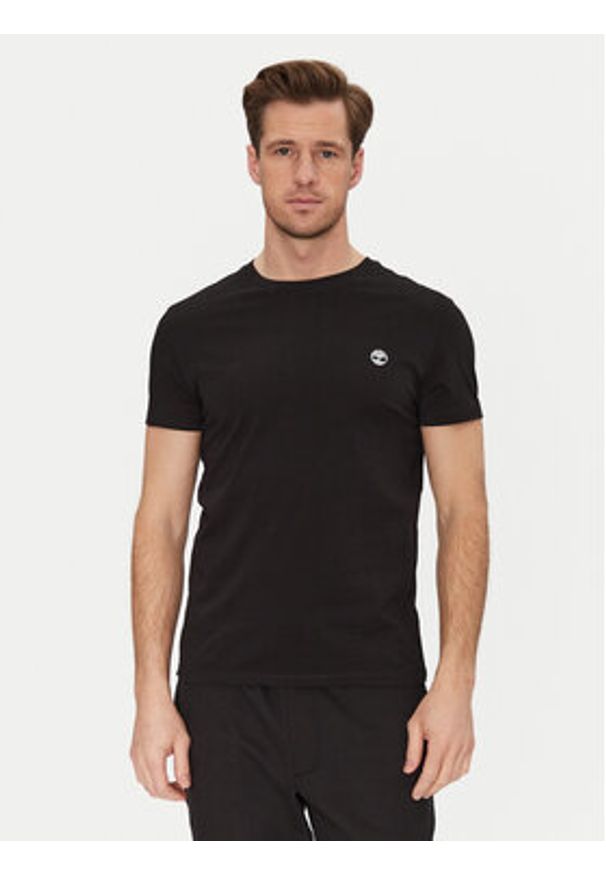 Timberland Komplet 3 t-shirtów TB0A6GH1 Kolorowy Slim Fit. Materiał: bawełna. Wzór: kolorowy