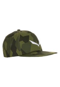 Czapka Sportowa Z Daszkiem Unisex Salewa Puez Camou Flat. Kolor: zielony. Styl: sportowy
