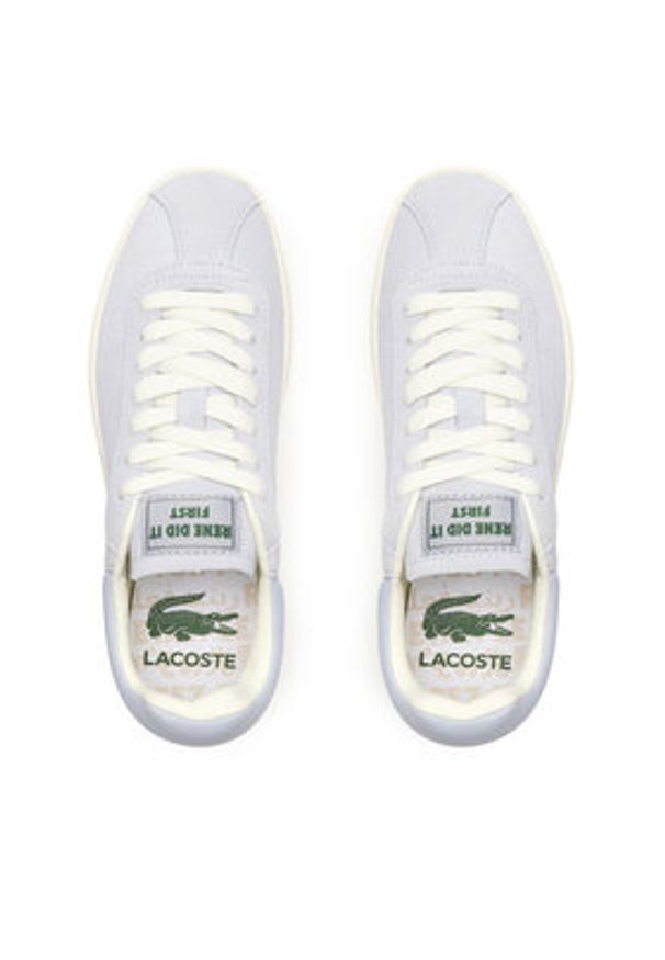 Lacoste Sneakersy Basehot Tonal 747SFA0096 Niebieski. Kolor: niebieski. Materiał: zamsz, skóra