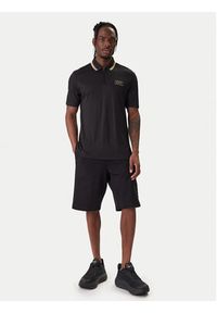EA7 Emporio Armani Polo 7M001333 AF13739 UC001 Czarny Regular Fit. Typ kołnierza: polo. Kolor: czarny. Materiał: wiskoza #4