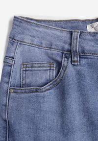 Born2be - Niebieskie Jeansy z Bawełną o Szerokim Kroju Typu Palazzo Zinnarella. Okazja: na co dzień. Stan: podwyższony. Kolor: niebieski. Styl: casual #2