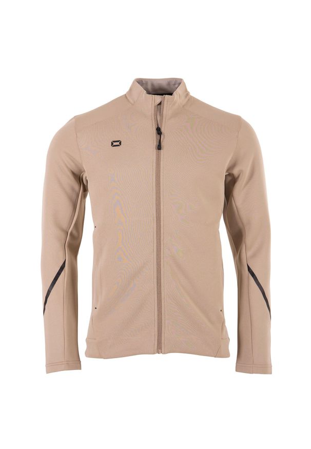 STANNO - Bluza treningowa z zamkiem na całej długości Stanno Plaza. Kolor: beżowy. Sport: piłka nożna