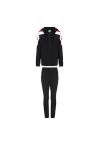 Diadora - Zestaw dresowy damski DIADORA L.TRACKSUIT HD FZ CORE. Kolor: czarny. Materiał: dresówka