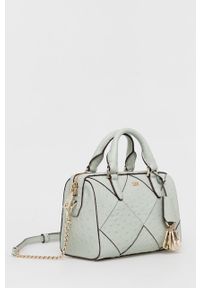 DKNY - Dkny torebka skórzana kolor turkusowy. Kolor: turkusowy. Materiał: skórzane #2