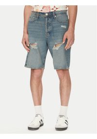 Jack & Jones - Jack&Jones Szorty jeansowe Alex 12274957 Niebieski Loose Fit. Kolor: niebieski. Materiał: bawełna