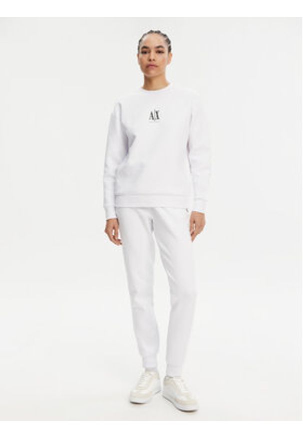 Armani Exchange Bluza XW000821 AF10818 U0002 Biały Regular Fit. Kolor: biały. Materiał: bawełna