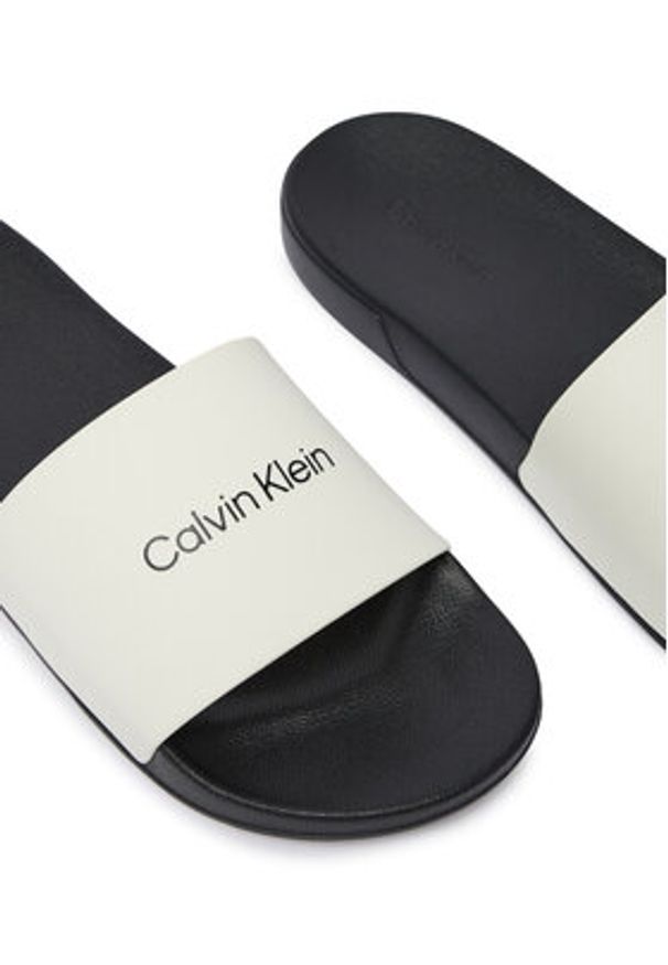 Calvin Klein Klapki Ess Slide Monobrand Cv HM0HM02107 Biały. Kolor: biały. Materiał: syntetyk