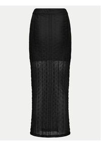 Gina Tricot Spódnica midi 21596 Czarny Regular Fit. Kolor: czarny. Materiał: syntetyk #7