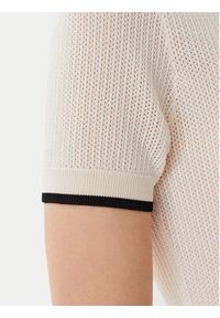 Guess Polo Polo sweater Beżowy Slim Fit. Typ kołnierza: polo. Kolor: beżowy. Materiał: wiskoza #3