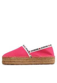 Love Moschino - LOVE MOSCHINO Espadryle JA10323G1GJH0604 Różowy. Kolor: różowy. Materiał: materiał #3