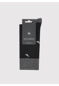 Pako Lorente - PAKO LORENTE - Czarne skarpety w kaczki. Kolor: czarny #2