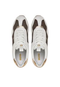 MICHAEL Michael Kors Sneakersy Raina Trainer 43R4RNFSAB Brązowy. Kolor: biały. Materiał: skóra #5