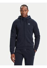 EA7 Emporio Armani Dres 7M000914 AF10377 UB102 Granatowy Modern Fit. Kolor: niebieski. Materiał: bawełna #4