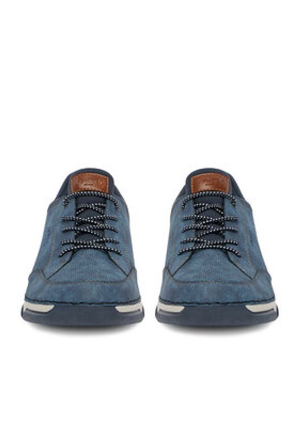 Rieker Półbuty 15950-14 Niebieski. Kolor: niebieski. Materiał: materiał