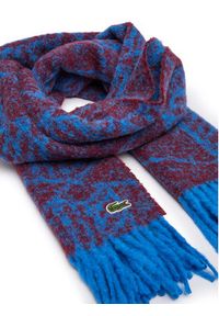 Lacoste Szalik RE0804 Niebieski. Kolor: niebieski. Materiał: wełna #3